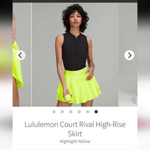 Lululemon Court Rival High-Rise Skirt
